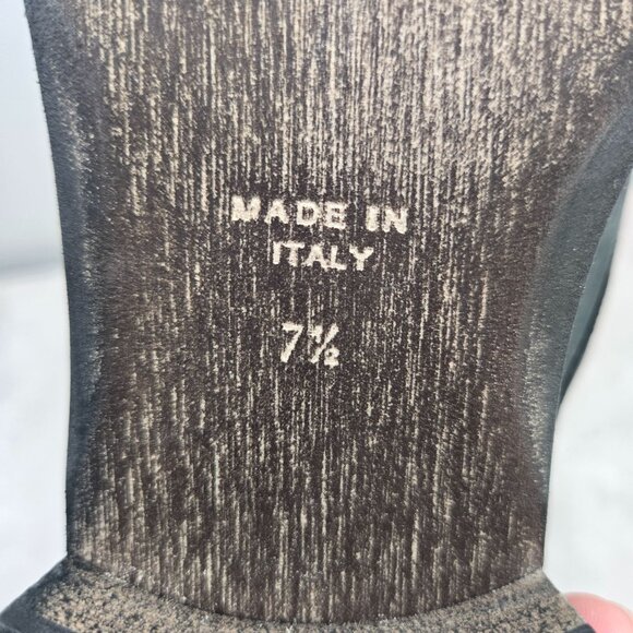 Madewell Combat Boots Leather Black Grunge Moto Lace Up Ankle Booties Size 7.5 - Picture 11 of 12